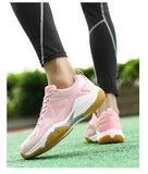 Luxury Pink Badminton Shoes Women Men's Anti Slip Volleyball Sneakers Ladies Tennis Badminton Mart Lion   