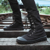 Canvas Men's Boots Casual Shoes Mid-calf Male Military Tactical Boots Lace Up Sneakers Mart Lion   