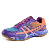 Red Women Badminton Shoes Sneakers Outdoor Anti Slip Men's Trainers Professional Sport Volleyball Mart Lion L08 purple 35 