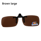 1 PC Unisex Clip-on Polarized Day Night Vision Flip-up Lens Driving Glasses UV400 Riding Sunglasses for Outside Mart Lion BRL  
