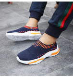  Children Sneakers Boys Running Shoes Autumn Breathable Knit Mesh Flat Sports Outdoor Casual Mart Lion - Mart Lion