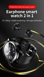 JM03 Smart Watch Men's Smartwatch Tws 2 In 1 HIFI Stereo Wireless Headset Combo Bluetooth Phone Call For Android IOS Mart Lion   