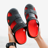 Men's Shoes Summer Water Beach Casual Sport Sandals Anti-Slip Seaside Shoes for Outdoor Swimming Mart Lion black 7 