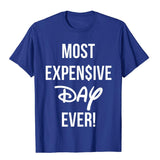 Most Expensive Day Ever Shirt Hip Hop Tees Cotton Men's T Shirt Normcore Funny Christmas Clothing Aesthetic Mart Lion Royal Blue XS 