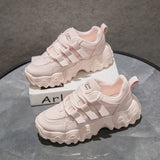 Shoes for Women Summer Student Korean Style Tennis Feminino Sneakers All-Match White Walking Mart Lion Pink 34 