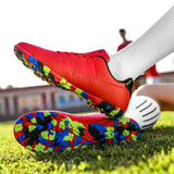 Soccer Shoes Men's Indoor Short Spike Non-slip Turf Football Shoes Kids Lightweight Cleats Sneakers Mart Lion   