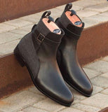 Ankle Boots Men's Shoes Zipper Leather Casual Mart Lion   