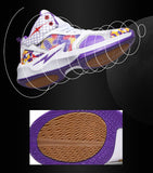 Street Trend Men's Basketball Sneakers Sports Shoes Graffiti High Tops Basketball Women Platform Athletics Basket Mart Lion   
