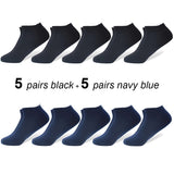 10 Pairs Lot Men Cotton Boat Socks Black Short Breathable Summer Autumn Mart Lion DS011 US(7-9.5) EU 39-44 