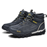 Men's Hiking Shoes Outdoor Sport Climbing Athletic Waterproof Trekking Mountain Boots Mart Lion Gray -8804 38 China
