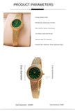 Women Gold Watches INS Carved Natural Fritillaria Face Small Gold Watch 30m Waterproof Movement Mart Lion   