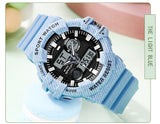  Dual Display Digital Watches for Men Waterproof Diving LED Watch Military Sport Relogio Masculino Saat Mart Lion - Mart Lion