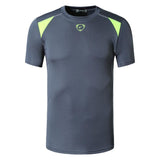 jeansian Men's Sport Tee Shirt T-Shirt Tops Running Gym Fitness Workout Football Short Sleeve Dry Fit LSL1050 Black2 Mart Lion LSL1058-Gray US S China