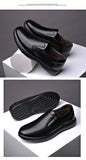Men's Genuine Leather Shoes Slip-on Loafers Leather Casual Winter Warm Footwear Mart Lion   