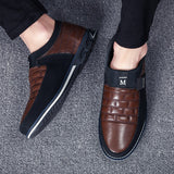 Men Leather Shoes Formal Wedding Party Casual Genuine Leather Loafers Boat Sneakers Mart Lion   
