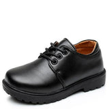 Boys Leather Shoes British Style School Performance  Kids Wedding Party White Black Casual Children Moccasins  Mart Lion