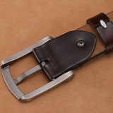 130 140 150 160 170cm Cow Leather Belt Cowboys Men's Genuine Leather Belts Luxury Designer Belts Strap Mart Lion   