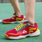 Red Tennis Shoes Unisex Non Slip Breathable Men's Tennis Sneakers Professional Badminton Tenis Para Homme Mart Lion   