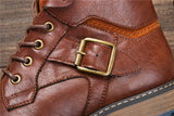 Retro Men Boots Comfortable Casual Leather Boots Mart Lion   