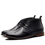 Men's Ankle boots Desert Boots Comfortable Leather Mart Lion Black 39 