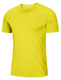 Soft Summer T-shirts Men's Anti-UV Skin Sun Protection Performance Shirts Gym Sports Casual Fishing Tee Tops Mart Lion Yellow CN L (US M) China