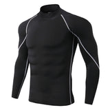 Gym Men's T-shirt Basketball Football Compression Shirt Men's Bodybuilding Tops Tee Tight Rashguard Short Sleeves Clothes Mart Lion TC-58 XL 