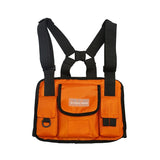Men's Chest Bag Chest Rig Bag Hip-hop Streetwear Boy Nylon Tactical Vest Pouch Male Tactical Bags Mart Lion Orange Chest Bag  
