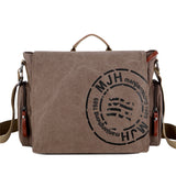 Men's Canvas Shoulder Bags Travel Crossbody Messenger Briefcase Handbag Tote Mart Lion Auburn  