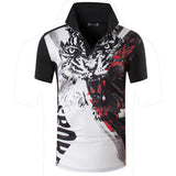 jeansian Men's Sport Tee Polo Shirt Golf Tennis Badminton Dry Fit Short Sleeve Black2