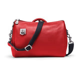 Orabird Women Bucket Bag Crossbody Shopper Purse Soft Genuine Leather Casual Large Capacity Shoulder Handbag for Ladies Mart Lion Red  