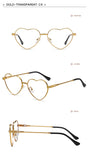  JackJad Brand Stylish Cool Cute Heart Shape Style Gradient Sunglasses Women ins Twisted Metal Design 8089 Mart Lion - Mart Lion