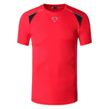 jeansian Men's Sport Tee Shirt T-Shirt Tops Running Gym Fitness Workout Football Short Sleeve Dry Fit LSL1050 Black2 Mart Lion LSL1058-Red US S China