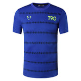 jeansian Men's Sport Tee Shirt T-Shirt Tops Running Gym Fitness Workout Football Short Sleeve Dry Fit LSL1050 Black2 Mart Lion LSL112-Blue US S China