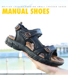 Classic Men's Sandals Summer Genuine Leather Sandals Outdoor Casual Lightweight Sandal Sneakers Mart Lion   