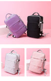 Pink Women Travel Backpack Water Repellent Anti-Theft Stylish Casual Daypack Bag with Luggage Strap amp USB Charging Port Backpack Mart Lion   