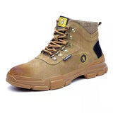 Men's Safety Boots Anti-Smash And Anti-Puncture Leather Women's Work Turkish Shoes Mart Lion Middle gang 1 37 