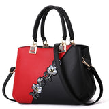 Embroidered Messenger Bags Women Leather Handbags Bags Sac a Main Ladies Hand Bag Female Mart Lion red 1  