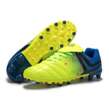 Colourful Cleats Soccer Shoes Men's Low top Spike Football Futsal Sports zapatos de Mart Lion Green 22021 35 