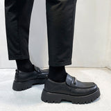 Leather Shoes In Spring And Autumn Thick Soled Leather Shoes - MartLion