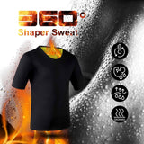 Sweat Neoprene Body Shaper Weight Loss Sauna Shapewear for Men's Women Workout Shirt Vest Fitness Jacket Suit Gym Top Thermal Mart Lion   