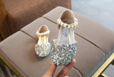 Summer Girls Shoes Bead Mary Janes Flats Fling Princess Baby Dance Kids Sandals Children Wedding Gold Mart Lion   