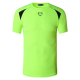 jeansian Men's Sport Tee Shirt T-Shirt Tops Running Gym Fitness Workout Football Short Sleeve Dry Fit LSL1050 Black2 Mart Lion LSL1058-GreenYellow US S China