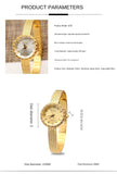 INS Small Gold Watch Ladies Watch Retro British Style Movement Wheat Ear Edge Mart Lion   