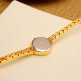 Gold Placer Vintage Ladies Gold Watch Vintage Waterproof Exquisite INS Style Movement Mart Lion   