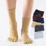 Five-Finger Socks Men Women Breathable Sweat-Absorbent Split Toe Socks Happy Funny Hip-Hop Cotton Socks Mart Lion   