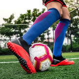 Breathable Mesh Men's Football Shoes TF/FG High-Level Socks After Wear-Resisting Football Sneakers Mart Lion   