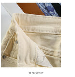 New Vintage Apricot Jeans Women Mom Harem Pants Loose High Waist All-match 6 Colors Fashion Female Denim Cargo Pants (No Belt）  MartLion