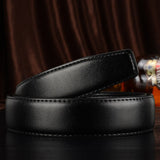  No Buckle 3.2 3.5cm 3.8cm Width Genuine Leather Belts 105-125cm Without Buckle for Pin Buckle Black 2.4cm 2.8cm 3.0cm Wide Belt Mart Lion - Mart Lion