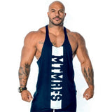 Men's Casual Loose Fitness Workout Tank Tops Summer Open side Sleeveless Active Muscle Shirts Vest movement Undershirts Mart Lion Navy blue M China