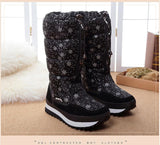 Women Snow Boots Keep Warm Shoes Plush Waterproof Non-slip Boots Female Mid-Calf Winter Easy Wear Zipper Mujer Mart Lion   